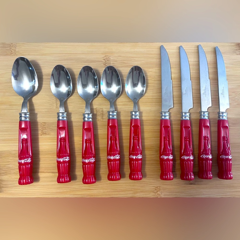 Vintage Coca Cola Silverware Set 11 pieces
